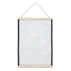 In My Witch Era Bat Cat Fabric Wall Hanging