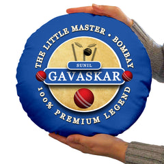 India Gavaskar  - Legend Collection - Circle Cushion 14inch