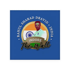 India Rahul Dravid - Coaster - Circle or Square
