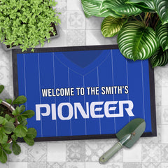 Ipswich 1981 Home Shirt - Personalised Retro Door Mat - 60cm x 40cm