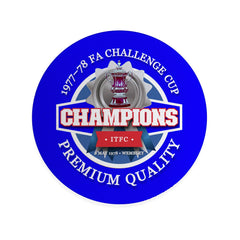 Ipswich FA Cup - Football Coaster - Square Or Circle