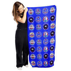 Ipswich - Football Legends - Microfibre Beach Towel - 150cm x 75cm