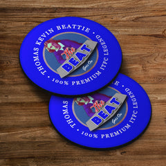 Ipswich Kevin Beattie - Football Coaster - Square Or Circle