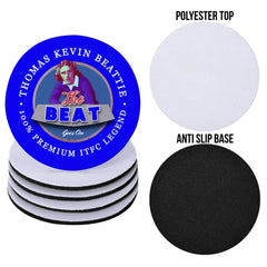 Ipswich Kevin Beattie - Football Coaster - Square Or Circle