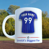 Ipswich Mug Personalised Custom Made Football Supporters Cup