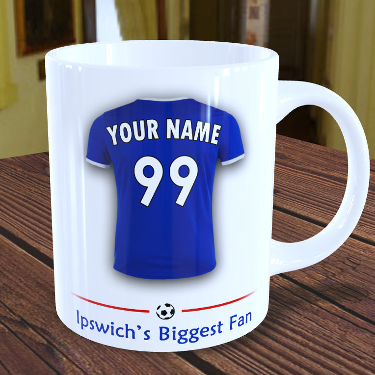 Ipswich Mug Personalised Custom Made Football Supporters Cup