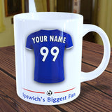 Ipswich Mug Personalised Custom Made Football Supporters Cup