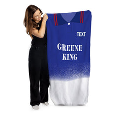 Ipswich Retro 1996 Home Shirt - Personalised Lightweight, Microfibre Retro Beach Towel - 150cm x 75cm