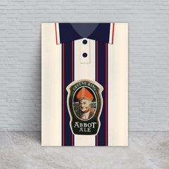 Ipswich Retro 1997 Away Retro Shirt - A4 Personalised Metal Sign Plaque - Frame Options Available