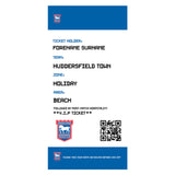 Ipswich Town Beach Towel (Personalised Fans Ticket Design)