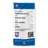 Ipswich Town Golf Towel (Personalised Fans Ticket Design)