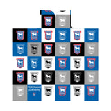 Ipswich Town Personalised Adult Hooded Fleece Blanket - Chequered