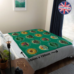Ireland Rugby Union - Legend Collection - Fleece Blanket 150cm X 150cm
