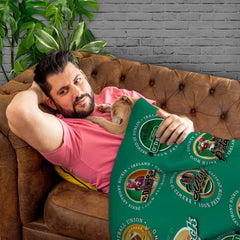 Ireland Rugby Union - Legend Collection - Fleece Blanket 150cm X 150cm