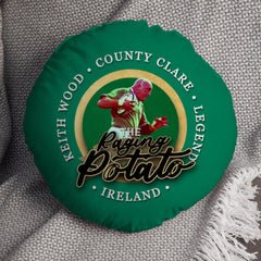 Ireland Rugby Union Potato  - Legend Collection - Circle Cushion 14inch