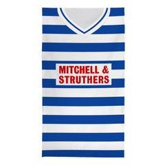 Kilmarnock 1985 Home Shirt - Personalised Lightweight, Microfibre Retro Beach Towel - 150cm x 75cm