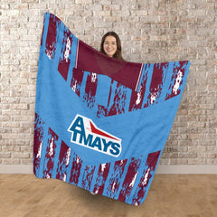 Kilmarnock 1993 Away - Personalised Retro Fleece Blanket 150cm X 150cm