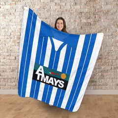 Kilmarnock 1997 Home - Personalised Retro Fleece Blanket 150cm X 150cm