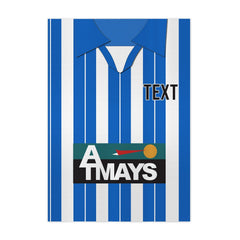 Kilmarnock 1997 Home Shirt - A4 Personalised Metal Sign Plaque - Frame Options Available