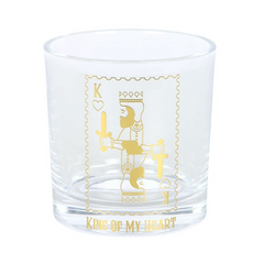 King of My Heart Drinking Glass