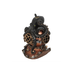 Kraken on Diver's Helmet Backflow Incense Burner