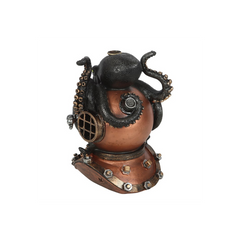 Kraken on Diver's Helmet Backflow Incense Burner