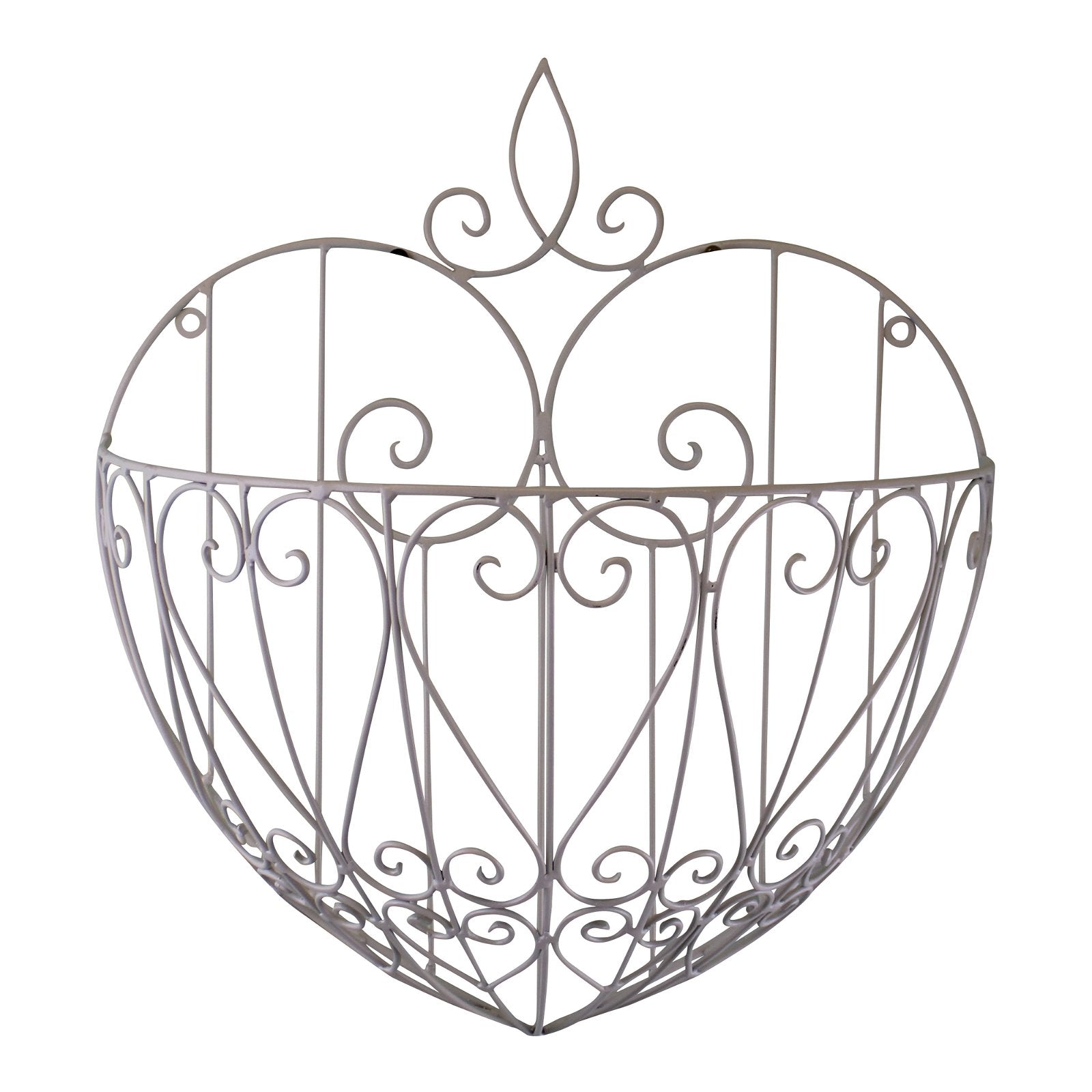 Large Cream Heart Shaped Wall Planter