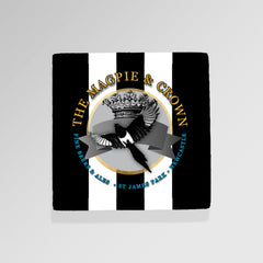 Newcastle Magpie - Football Coaster - Square Or Circle
