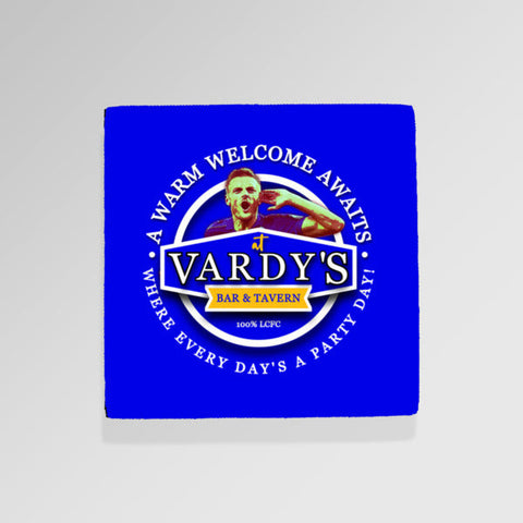 Leicester City Vardy - Football Coaster - Square Or Circle