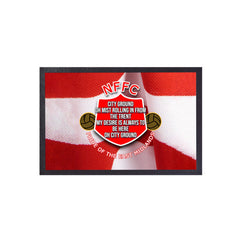 Nottingham City Ground Song   - Football Legends - Door Mat -60cm X 40cm
