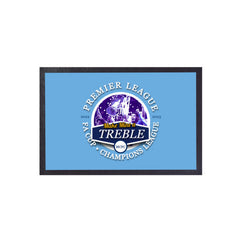 Manchester Blue Treble  - Football Legends - Door Mat -60cm X 40cm