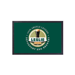 Plymouth Leslie  - Football Legends - Door Mat -60cm X 40cm