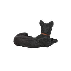 Laying Black Cat Figurine