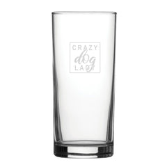 Leave Me Alone I'm Only Talking To My Dog Today - Engraved Novelty Hiball Glass
