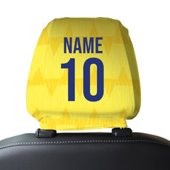 Leeds 1992 Away - Retro Football Shirt - Pack of 2 - Car Seat Headrest Covers