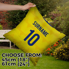 Leeds - 1992 Away Shirt - 45cm or 61cm Retro Showerproof Outdoor Cushion