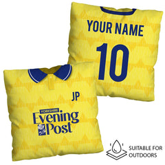 Leeds - 1992 Away Shirt - 45cm or 61cm Retro Showerproof Outdoor Cushion