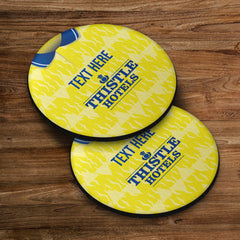 Leeds 1992 Home Shirt - Personalised Drink Coaster - Square Or Circle