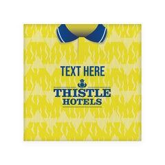 Leeds 1992 Home Shirt - Personalised Drink Coaster - Square Or Circle
