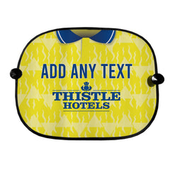 Leeds 1992 Home Shirt - Personalised Retro Football Car Sun Shade - Set of 2
