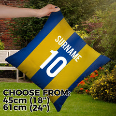 Leeds - 1994 Away Shirt - 45cm or 61cm Retro Showerproof Outdoor Cushion