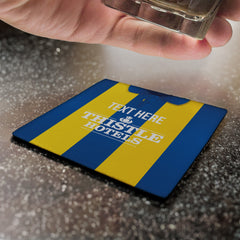 Leeds 1994 Away Shirt - Personalised Drink Coaster - Square Or Circle