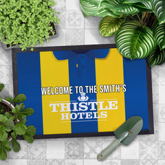 Leeds 1994 Away Shirt - Personalised Retro Door Mat - 60cm x 40cm
