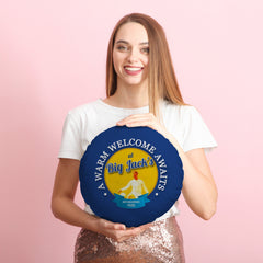 Leeds Big Jack- Football Legends - Circle Cushion 14inch