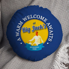 Leeds Big Jack- Football Legends - Circle Cushion 14inch