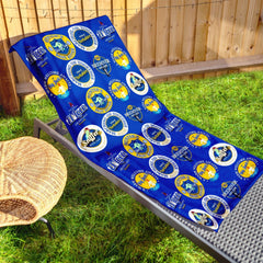 Leeds - Football Legends - Microfibre Beach Towel - 150cm x 75cm