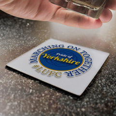 Leeds marching on together- Football Coaster - Square Or Circle