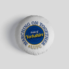 Leeds marching on together- Football Legends - Circle Cushion 14inch