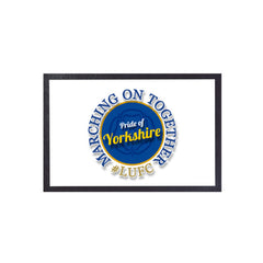 Leeds marching on together - Football Legends - Door Mat -60cm X 40cm
