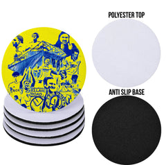 Leeds Montage - Football Coaster - Square Or Circle